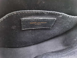 Yves Saint Laurent Round Camera Bag In Black Graine De Poudre Matelassé Leather Fw0626przdu
