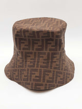 Fendi Zucca Coated Canvas Bucket Hat Size L Eb1225wrxde