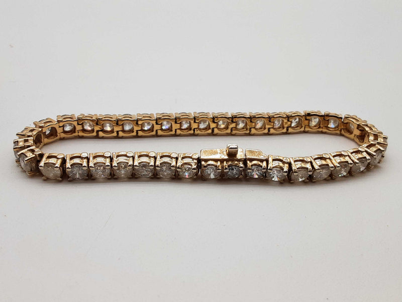 11.40 Cttw Diamonds 14k Yellow Gold 22.5g Tennis Bracelet 7 In Do0125wxzxde