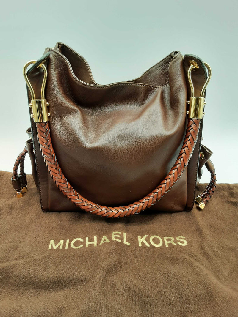 Michael Kors Skorpios Brown Leather Tote Shopper Bag Do0824crde