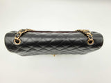 Chanel Maxi Double Flap Handbag In Black Caviar Leather Fw0125rxzxdu