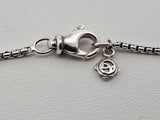David Yurman Sterling Silver Onyx & Diamond Albion Necklace 17 Inch Fw0525lxzdu