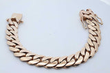 10k Yellow Gold Cuban Link Bracelet 88.2 Grams 8 Inch Eb0626pcxzde