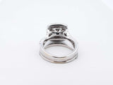 1.98 Cttw Diamond & 14k White Gold Bridal Set 6 Grams Size 5 Fw0125lzxdu