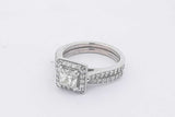 1.1cttw Diamond Ring In 14k White Gold 6.1 Grams Size 5.5 Eb0425srxsa