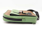 Coach Track Pack In Signature Canvas & Soft Khaki Green Leather Fw0926ezdu