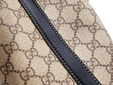 Gucci Emblem Medium Bucket Bag In Beige & Brown Gg Coated Canvas Fw0726rxzdu
