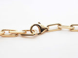 Cartier Santos De Cartier Dumont Paperclip Link Chain Necklace In 18k Yellow Gold 24.6 Grams 22 Inch Fw0626oxzxdu