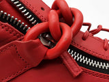 Giuseppe Zanotti Red Leather High Top Sneakers Size 48 Eb0426cxde