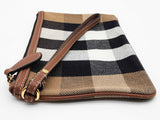 Burberry Peyton Brown House Check Canvas Zipper Wristlet Pouch Do0726lorde