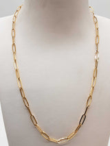 18k Yellow Gold 3.7g Link Chain 17.5 In Do0525oxzde