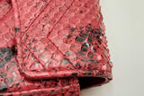 Gucci Mini Marmont Gg Red Snakeskin Leather Shoulder Bag Eb0225rxzsa