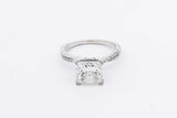 2.52ctw Princess Cut Diamond Ring In 14k White Gold 3.1g Size 5.25 Eb0326prxzsa