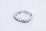 0.7ctw Lab Grown Diamond Ring In 925 Sterling Silver 2.9 Grams Size 7 Eb1124epdu