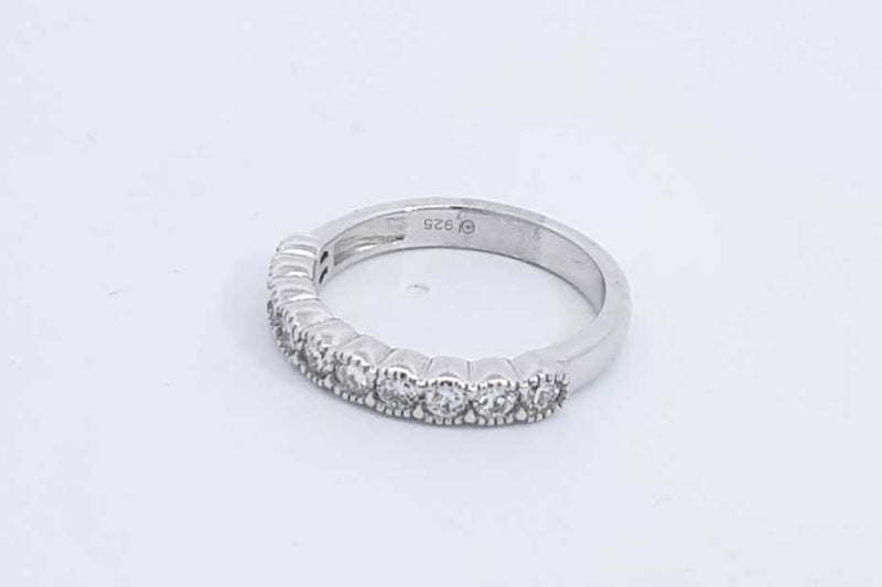 0.7ctw Lab Grown Diamond Ring In 925 Sterling Silver 2.9 Grams Size 7 Eb1124epdu