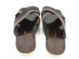 Louis Vuitton Canvas & Leather Espadrilles Slide Sandals Size 7 Men's Fw0725crdu