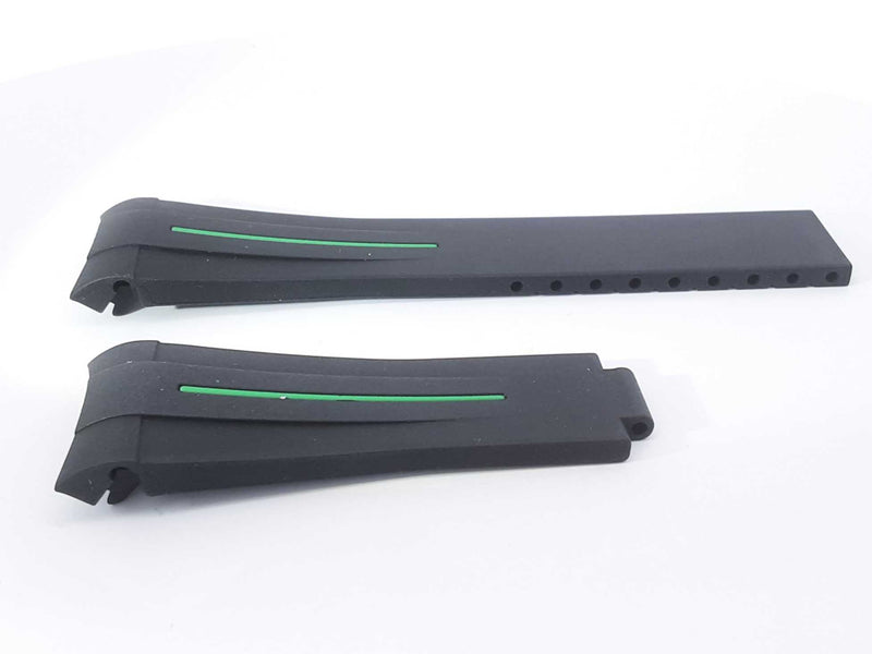 Rubber B M103-bk/vcfg Black Watch Band Aa0623lrrsa