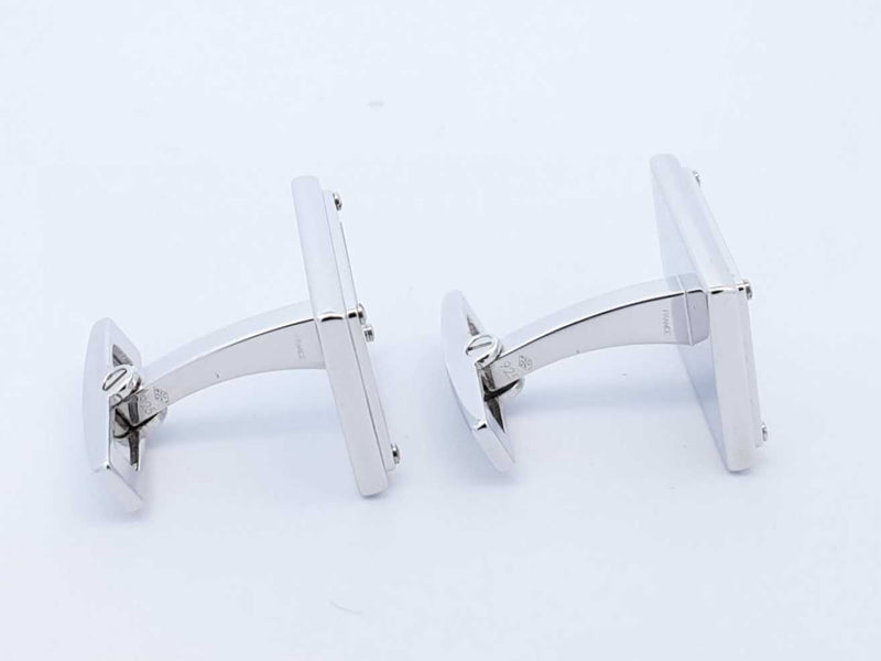 Cartier Sterling Silver & Mother Of Pearl Cufflinks 17 Grams Fw0225wrzdu