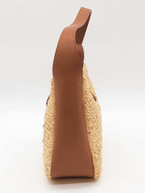 Yves Saint Laurent Mini Raffia & Leather Shoulder Bag Eb0126lxxzde