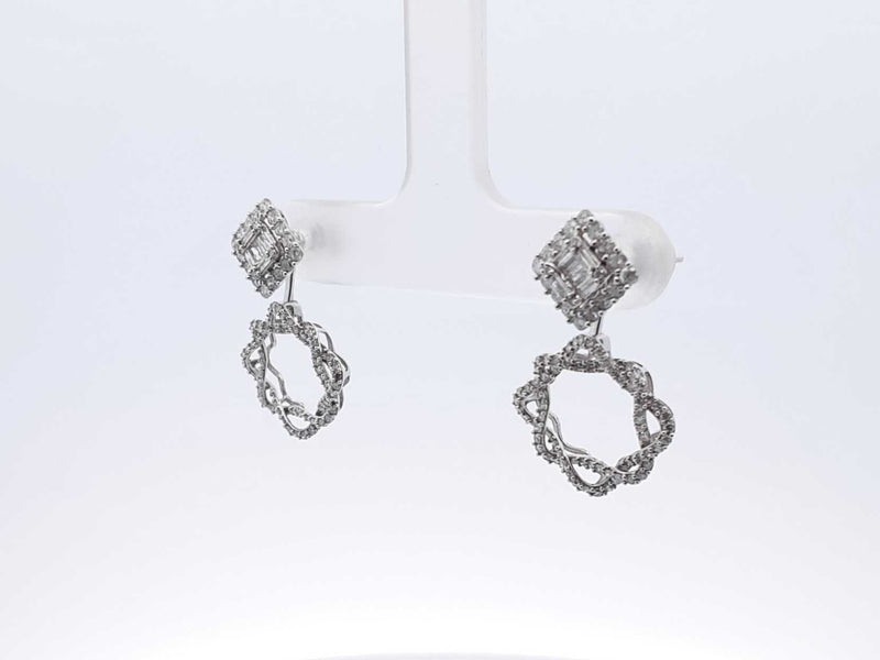 0.50 Cttw Diamond & 18k Gold Convertible Earrings & Jackets 2.7 Gram Fw0925orxdu