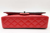 Chanel Double Flap Quilted Red & Black Patent Leather Shoulder Bag Eb1225wrxzde