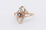 0.01ctw Diamond 10k Tricolor Gold Ring 3.3 Grams Size 8.25 Eb0526lrxsa