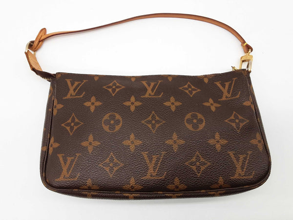 Louis Vuitton Pochette Brown Monogram Coated Canvas Clutch Do0425irrde