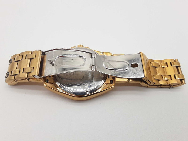 Citizen E111 Eco-drive Black Dial Goldtone Steel Watch Do1025lxzde