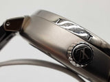 Louis Vuitton Qa173 44 Tambour Street Driver Green Steel Watch Do0425wwxzde