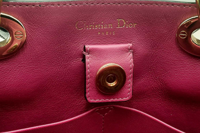 Christian Dior Black Leather Diorissimo Tote Bag Eb0325olrxsa