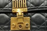 Christian Dior Black Leather Cannage Dioraddict Flap Shoulder Bag Eb1224cxzdu