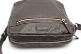 Gucci Guccissima Dark Brown Leather Messenger Crossbody Bag Eb0426lrxsa