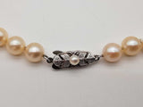 Mikimoto Yellow Pearls 0.999 Silver Clasp 30.7g Necklace 16 In Do0126cxzde