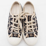 Christian Dior Walk'n Dior Blue Embroidered Cotton Size 35 Sneakers Sd0625lpzdu