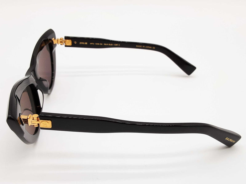 Balmain Bps 135a 54 Jolie Black Gold Cat Eye Sunglasses Do0425loxde
