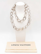 Louis Vuitton Sautoir Infinivi Silver-tone Necklace 42 Inch Fw0625lrzdu