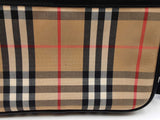 Burberry Paddy Camera Bag In Vintage Check Canvas & Black Leather Fw0826ozxdu