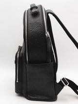 Mcm Black Leather Visetos Monogram Black Backpack Aa0526wzxsa