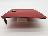 Prada Red Saffiano Zipper Pouch Do0926oxzde