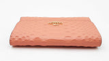 Coach Peach Crocodile Embossed Snap Wallet Sd0426ordu