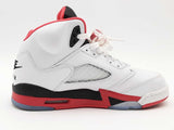 Jordan 5 Retro Og Fire Red Hq7980-101 Shoes Size 5.5 Y Aa0626izsa