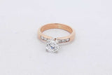 0.96cttw Diamond Ring In 14k Yellow Gold 3.7 Grams Size 5 Eb0926coxsa