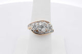 1.06cttw Diamond 14k Yellow Gold Ring 6.4 Grams Size 7.25 Eb0626ixzsa