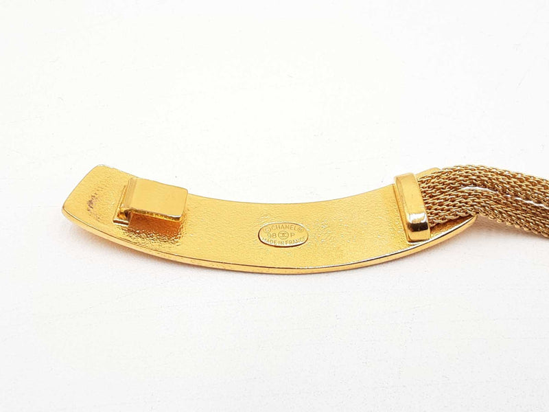 Chanel Gold-tone Logo Buckle & Mesh Belt Fw0725czxdu