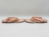 Burberry Sandals In Cameo Check Terry & Leather Size Eu 40 Us 9.5 Fw0825izdu