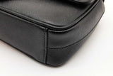 Prada Black Saffiano Leather Pattina Flap Shoulder Bag Eb1026wrxde