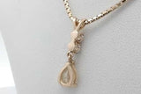 0.66cttw Diamond Pendant Necklace 14k Yellow Gold 5.1 Grams 17 Inch Eb0926rxzsa