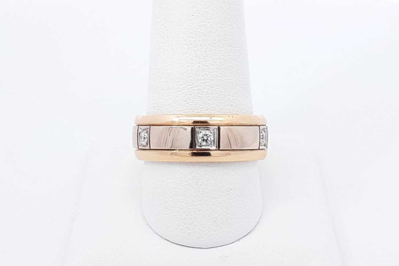 0.09ctw Diamond Band Ring In 18k Yellow Gold 11.4 Grams Size 9 Eb1125cxzdu