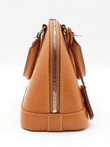 Louis Vuitton Alma Bb Bag In Honey Gold Epi Leather & Jacquard Bandoulière Strap Fw0626lzxzdu