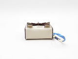 Mini Plaything Bag Charm In Ivory Fw0825cdu